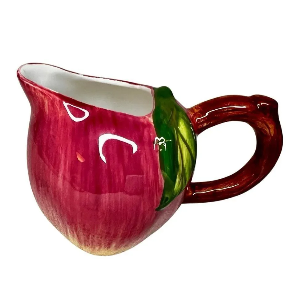 Vintage Apple Creamer Pitcher EUC